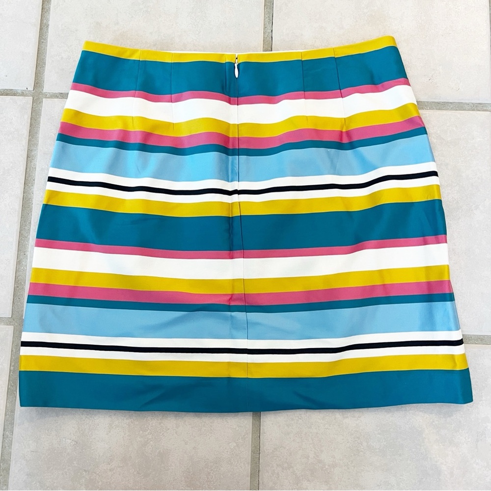 Ann Taylor Loft Striped Knee Length Skirt Lined Size 12 - Picture 5 of 6